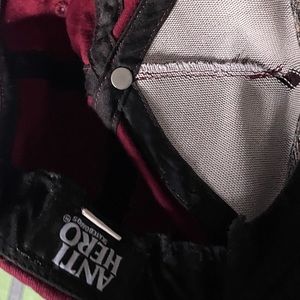 Men’s Burgundy Anti-Hero Skate Snapback Hat - OS